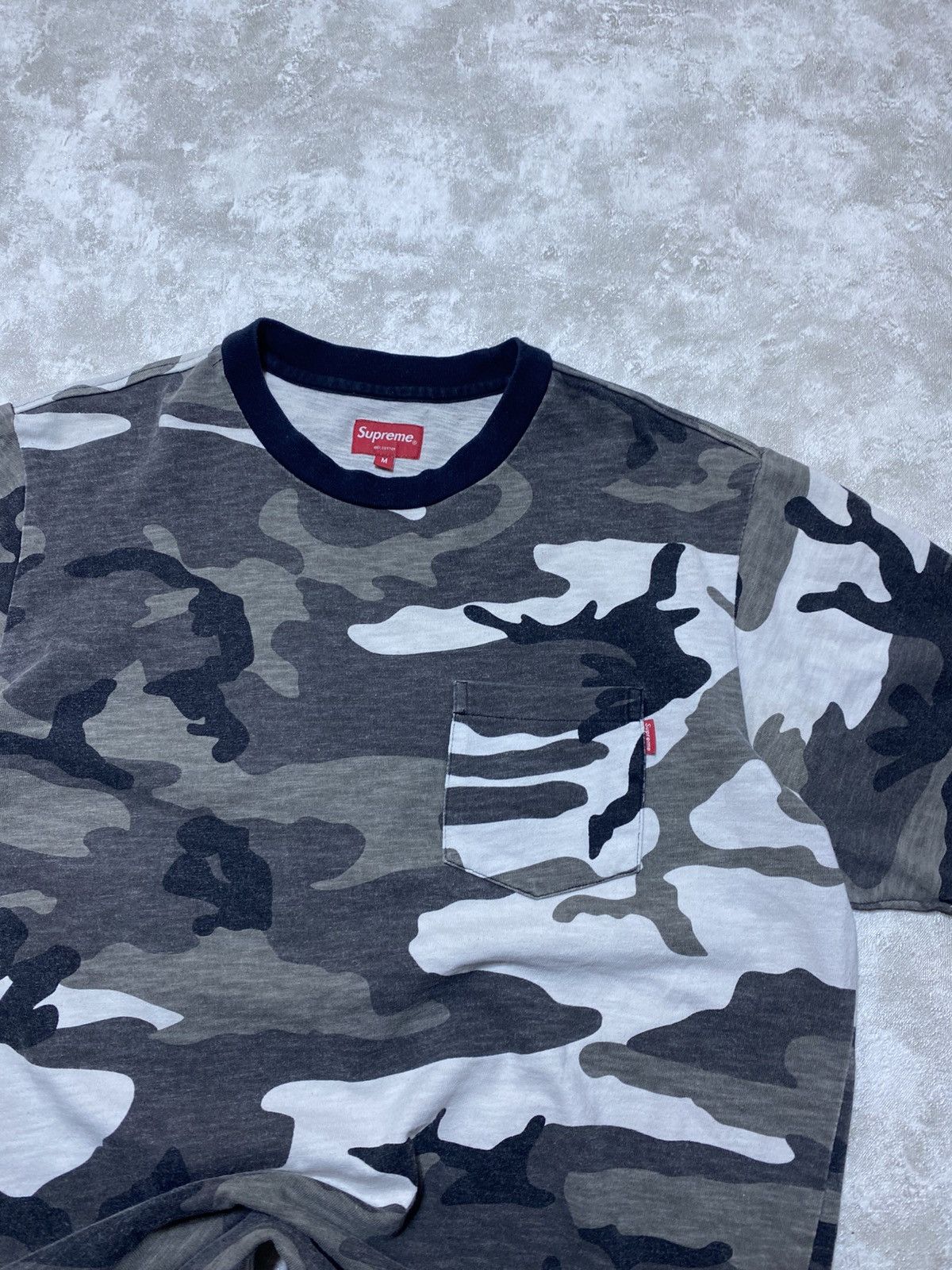 Supreme Supreme SS18 Snow Camo Pocket Tee Size US M / EU 48-50 / 2 - 2 Thumbnail