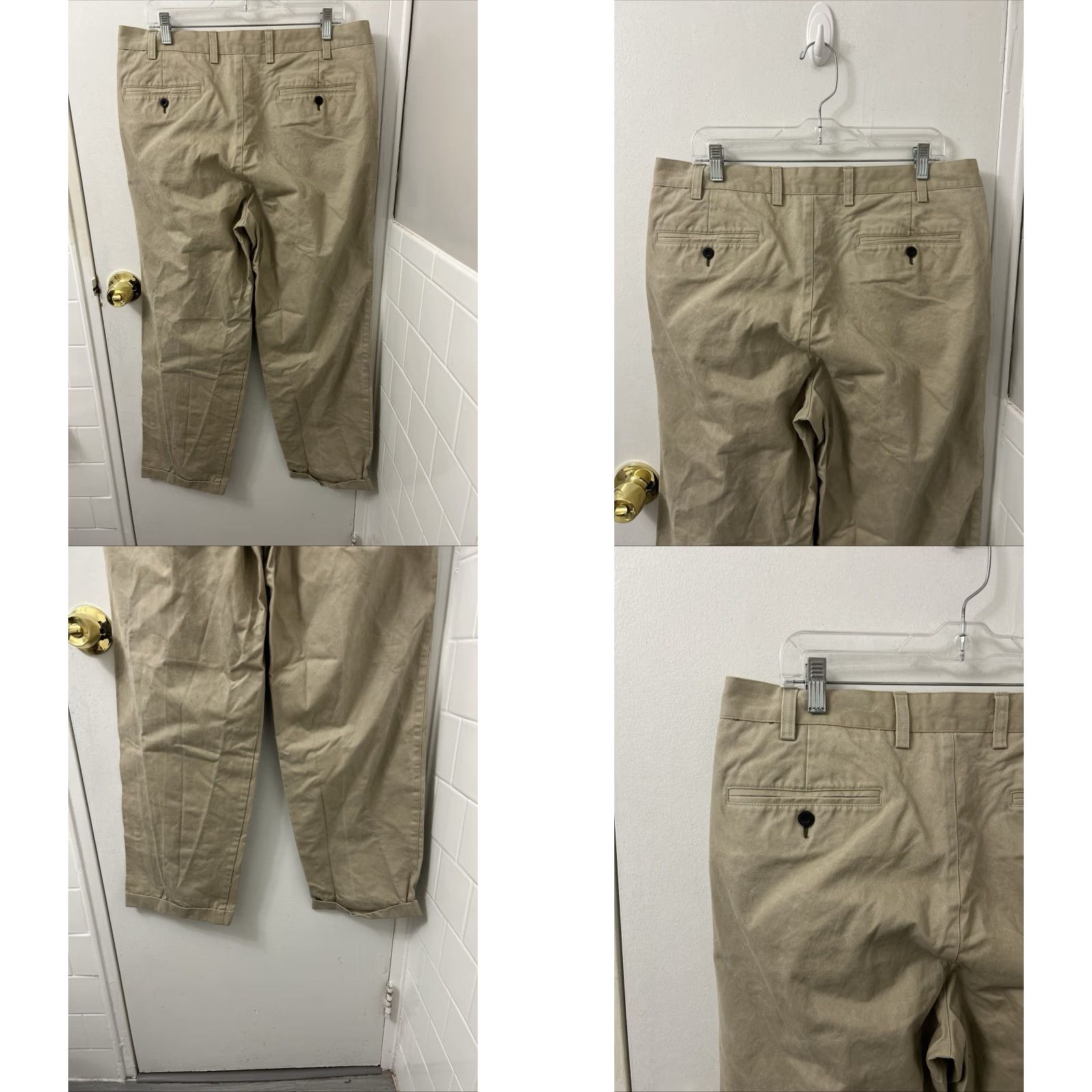 Orvis Orvis Chino Pants Mens 36 Regular Tan 100% Cotton Pleated Zipper Button Closure Casual Workwear 8K57 Size US 36 / EU 52 - 8 Thumbnail