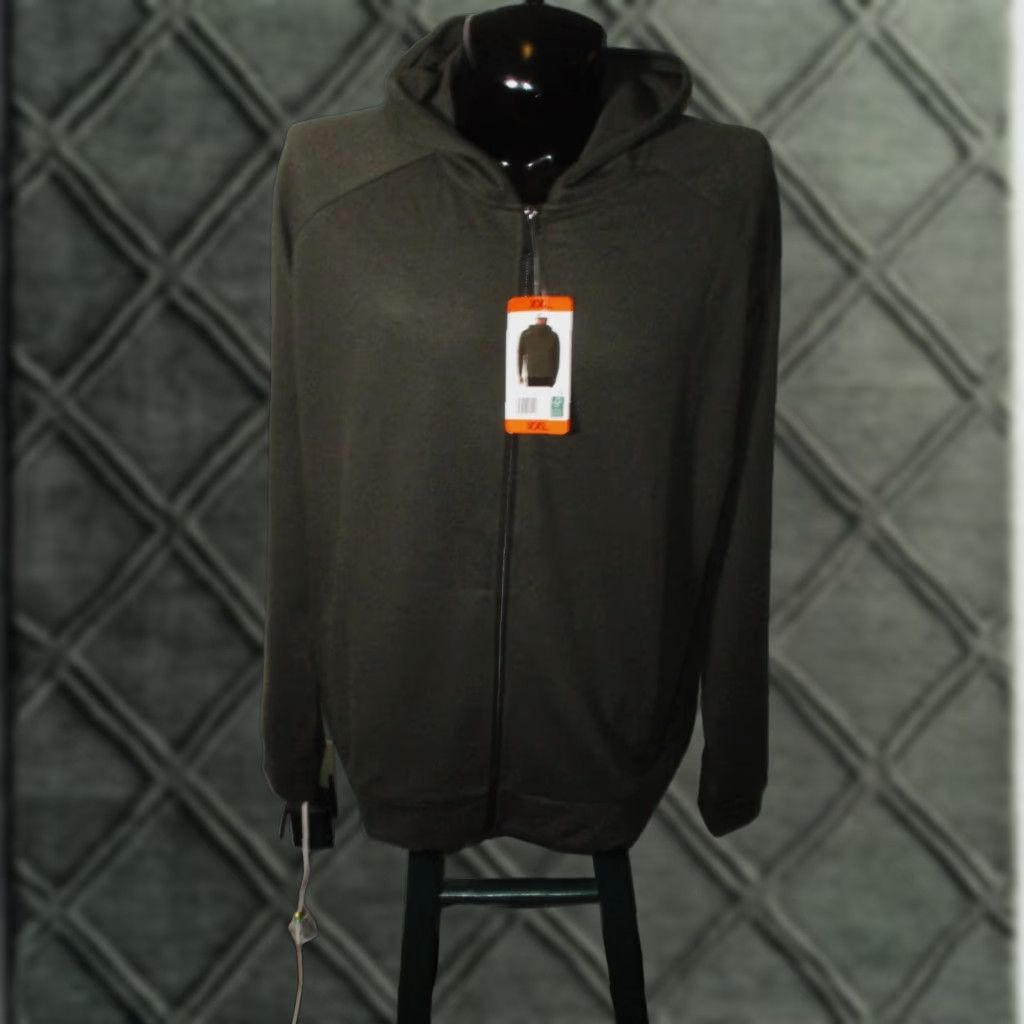 32 Degrees HEAT Jacket XXL Green Full Zip Hooded NWT Mens