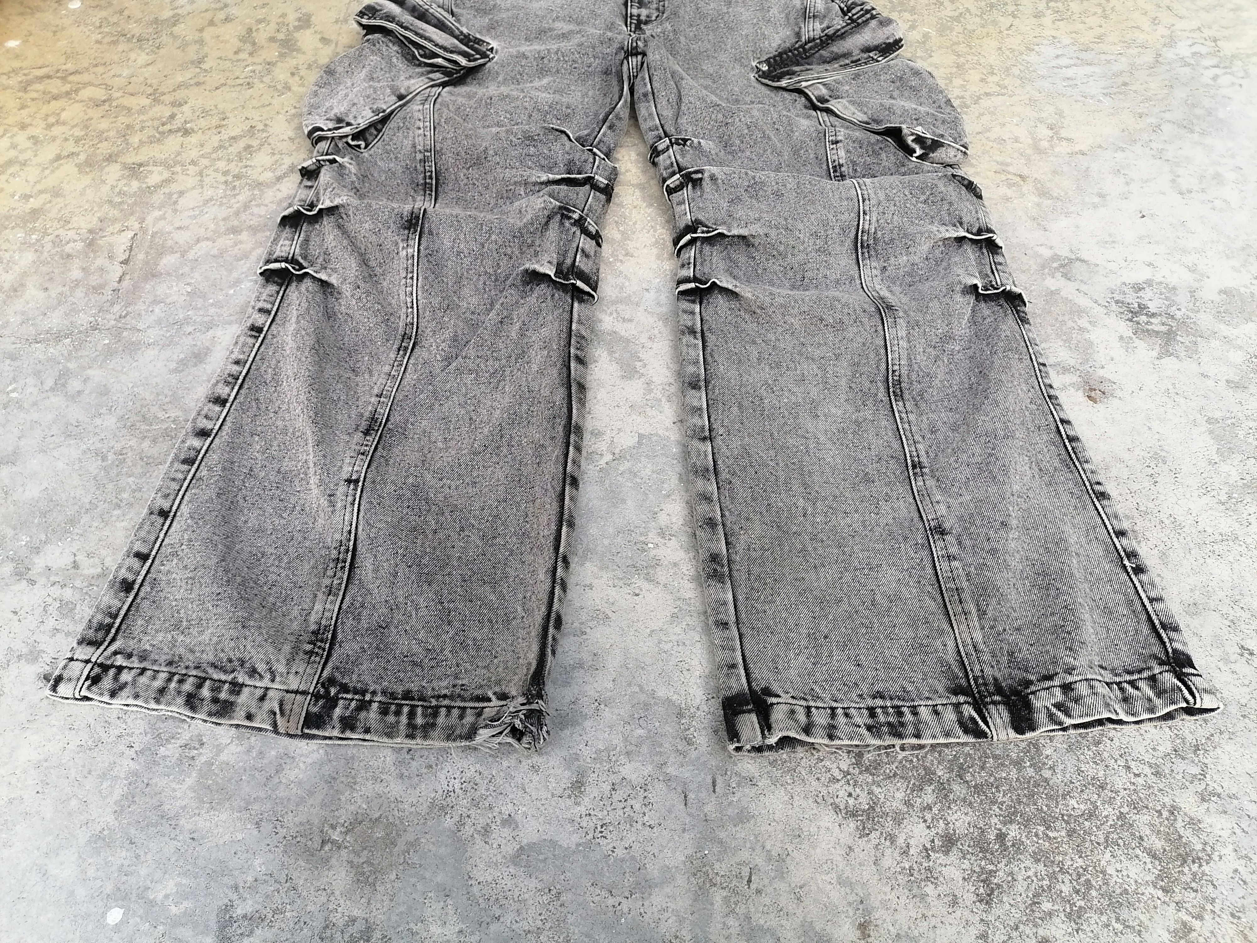 Japanese Brand Baggy Cargo Jeans SSC Whiskymellow Denim Pants Size US 30 / EU 46 - 2 Thumbnail