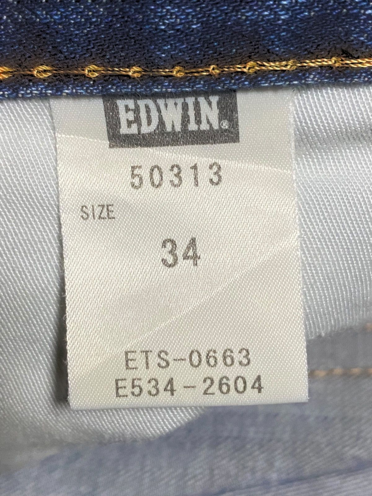 Edwin Vintage Japan Edwin Blue Wash Distressed Slim Jeans Size US 36 / EU 52 - 18 Thumbnail