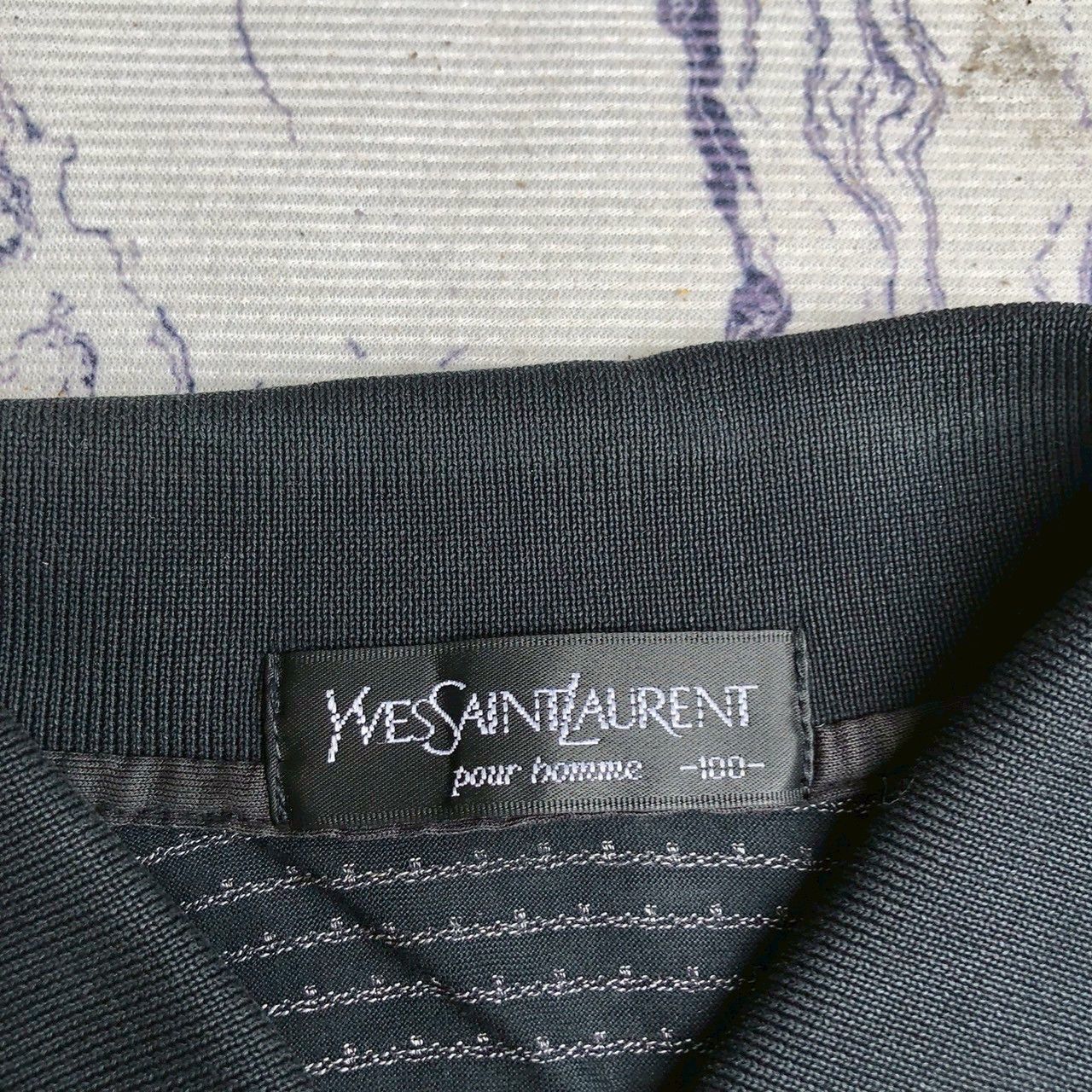 Yves Saint Laurent Vintage 90s Yves Saint Laurent Pour Homme Dotted Polo Shirt Size US L / EU 52-54 / 3 - 5 Thumbnail