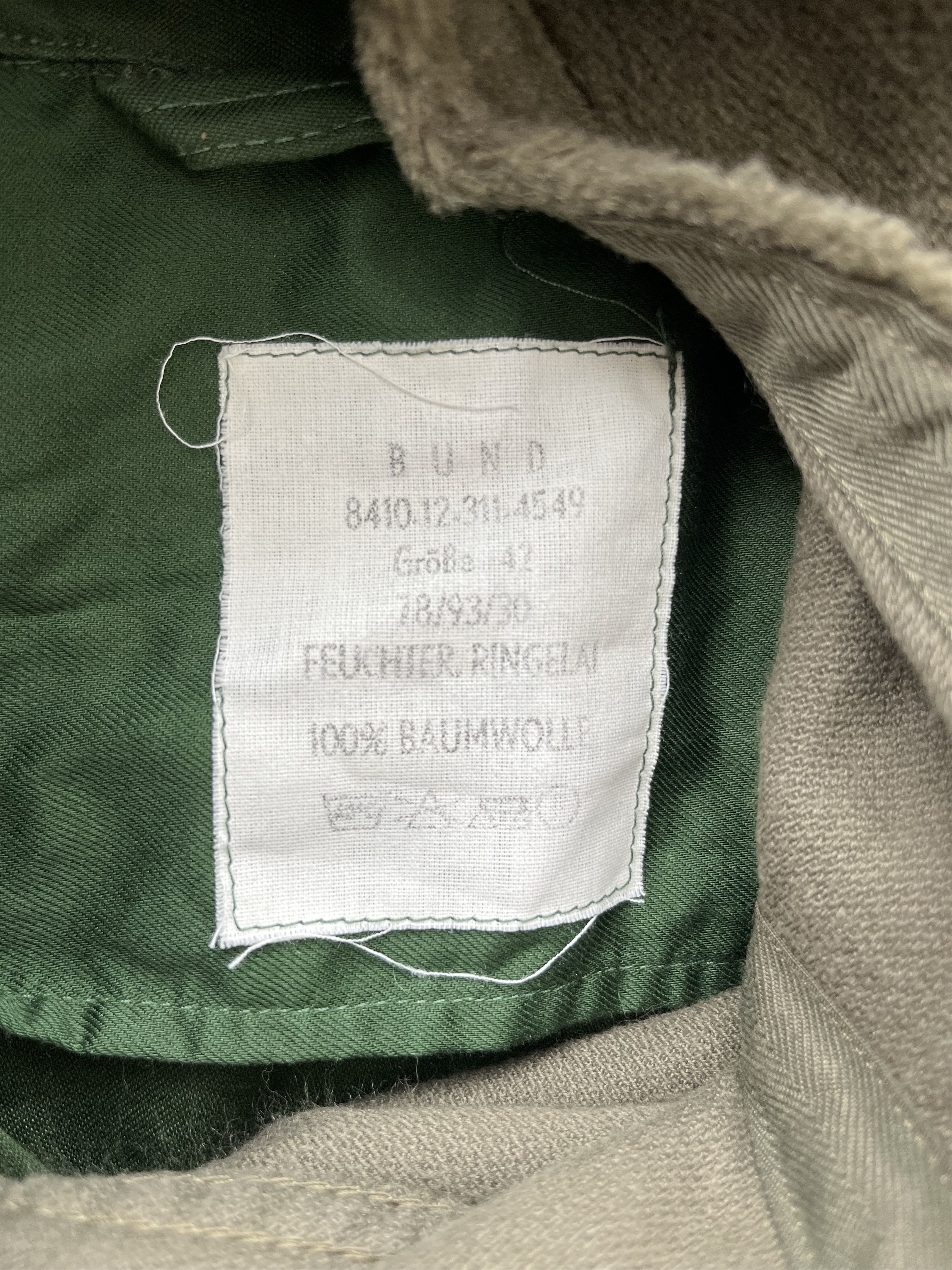 Vintage Bundeswehr West Germany Army 1970s M L WOMEN 42 DE parka Size M / US 6-8 / IT 42-44 - 10 Thumbnail