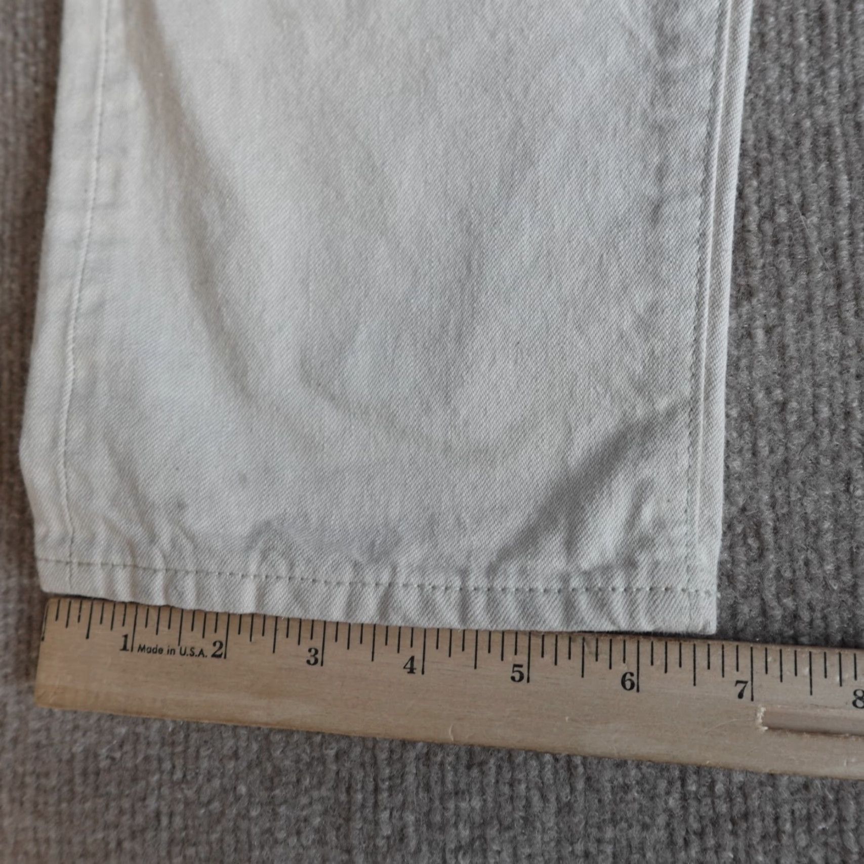 Todd Snyder Todd Snyder Mens Jeans 32 x 30 Ivory Slim Fit Japanese Redline Selvedge Size US 32 / EU 48 - 6 Thumbnail