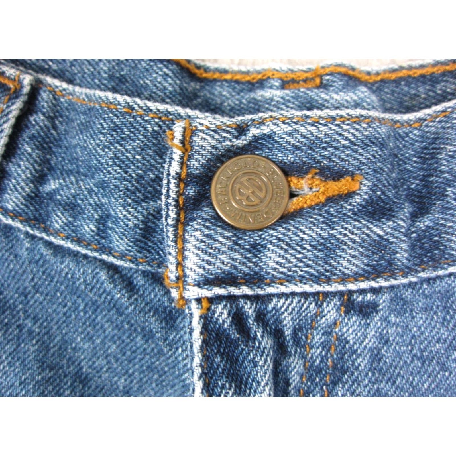 Denime VINTAGE Backroad Shorts Mens 34 Blue Denim 90s Jeans Jorts Baggy Work Size US 34 / EU 50 - 3 Thumbnail