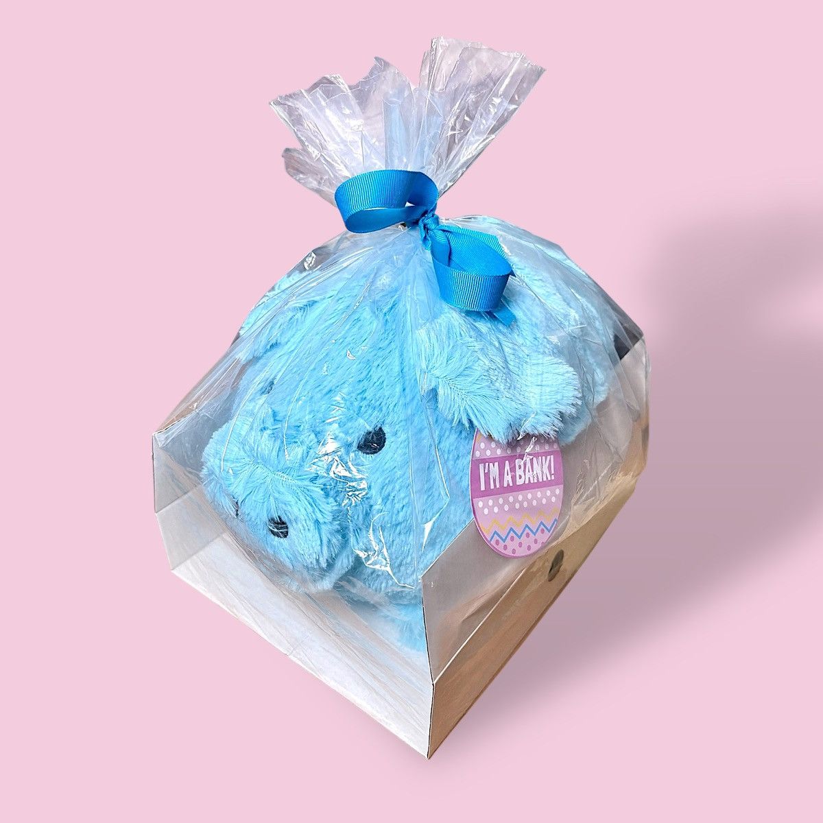Other Blue Plush Children’s Jumbo Soft Toy Piggy Bank Size ONE SIZE - 2 Thumbnail