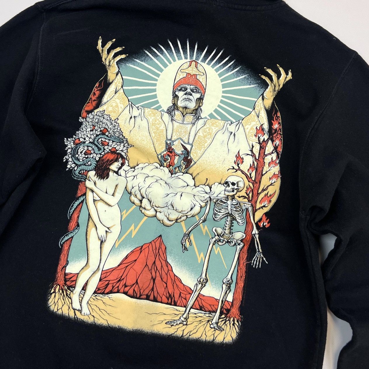 Band Tees × Vintage Vintage Ghost Black Cotton Hard Rock Band Hoodie Size S Size US S / EU 44-46 / 1 - 8 Thumbnail