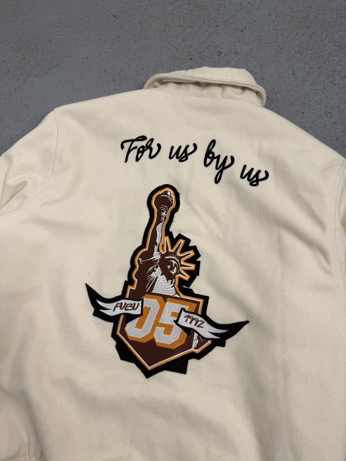 Fubu Vintage Fubu For Us By Us Baxk Embroidered Logo Bomber Size US L / EU 52-54 / 3 - 14 Thumbnail