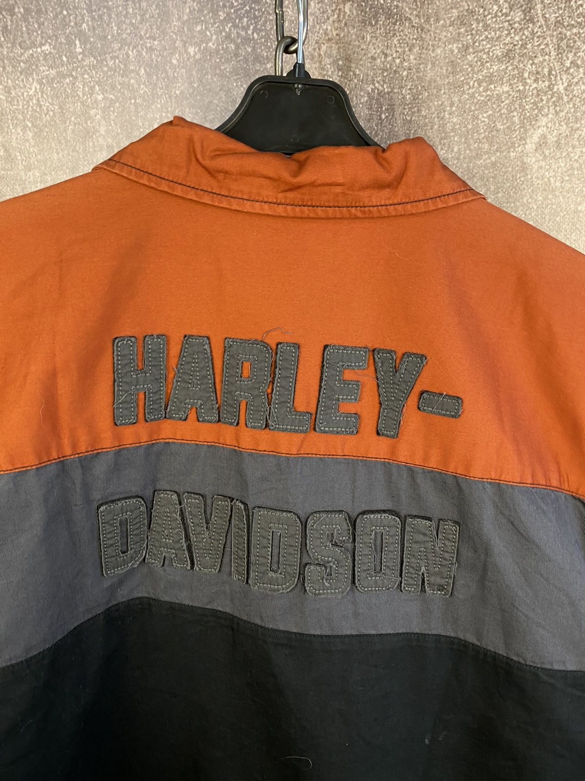 Harley Davidson HARLEY DAVIDSON Shirt Button Up Vintage Size US XL / EU 56 / 4 - 5 Thumbnail