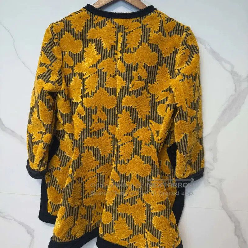 Lanvin Lanvin Yellow Printed Long Trench Coat . Size M / US 6-8 / IT 42-44 - 2 Thumbnail