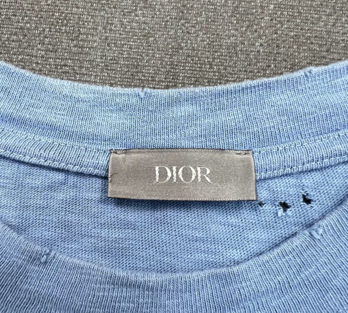 Dior Dior Blue New Arrival Distressed Letter Print Logo Short Size US XS / EU 42 / 0 - 4 Thumbnail