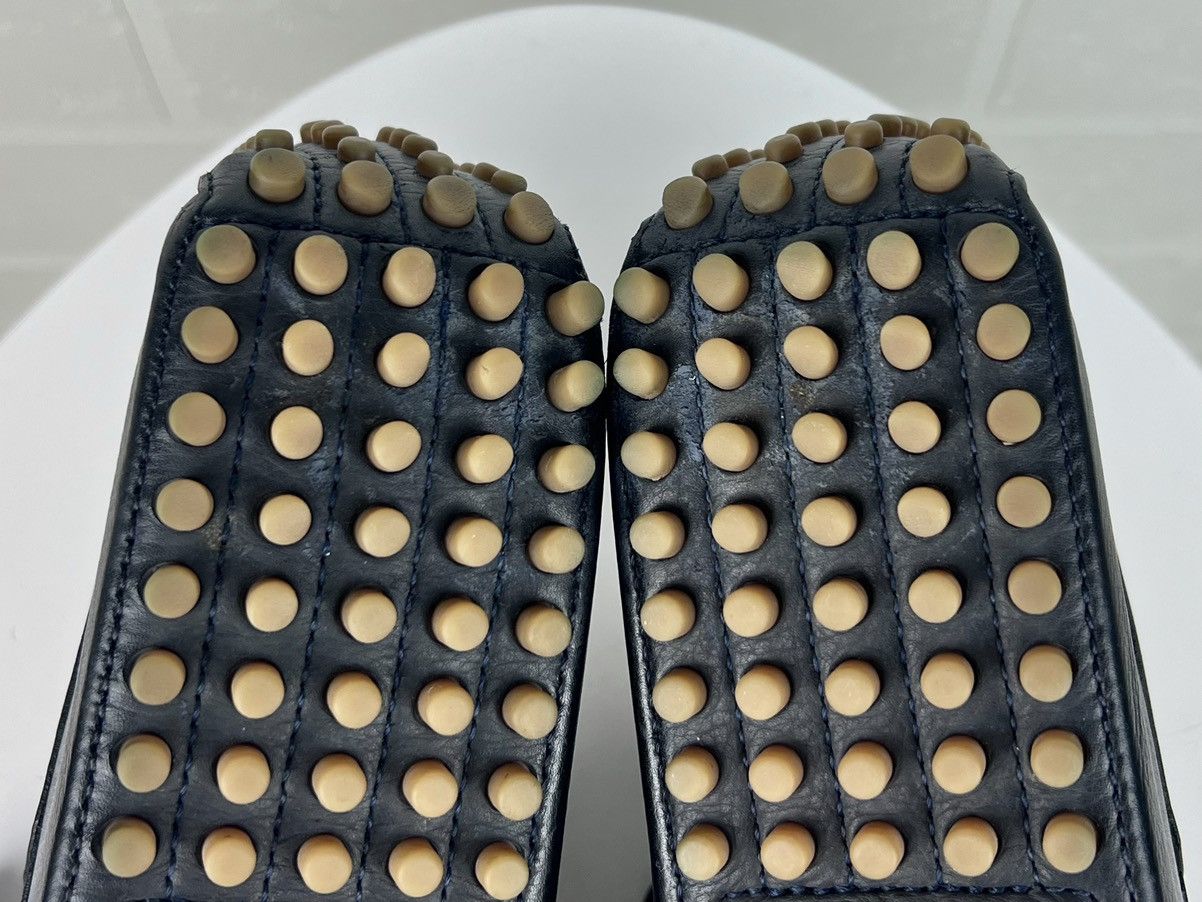 Gucci GUCCI Loafers Leather Shoes Laces Tassels Bamboo Navy Men's Size US 9.5 / EU 42-43 - 14 Thumbnail