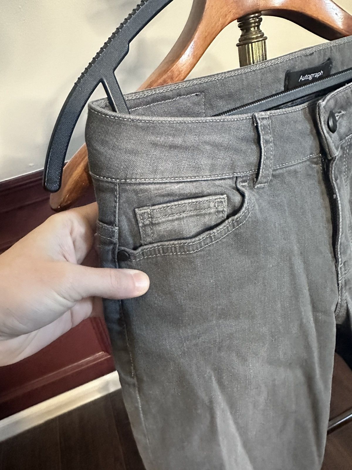 Marks & Spencer Autograph M&S designer gray slim denim jeans Size 28" / US 6 / IT 42 - 5 Thumbnail
