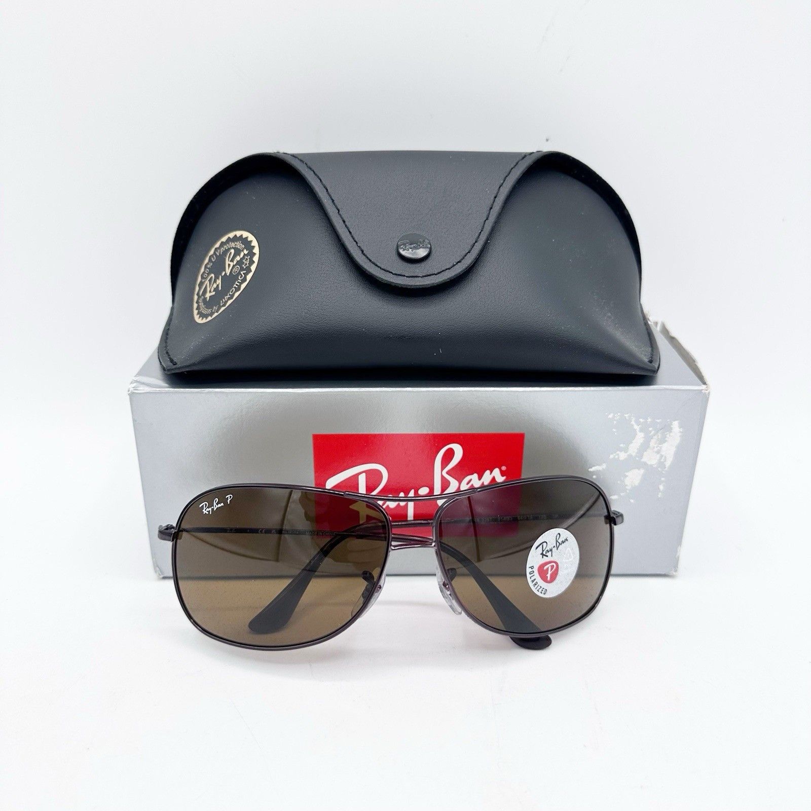 RayBan NEW RAY BAN Bronze Aviator POLARIZED Brown lens Sunglass Size ONE SIZE - 1 Thumbnail