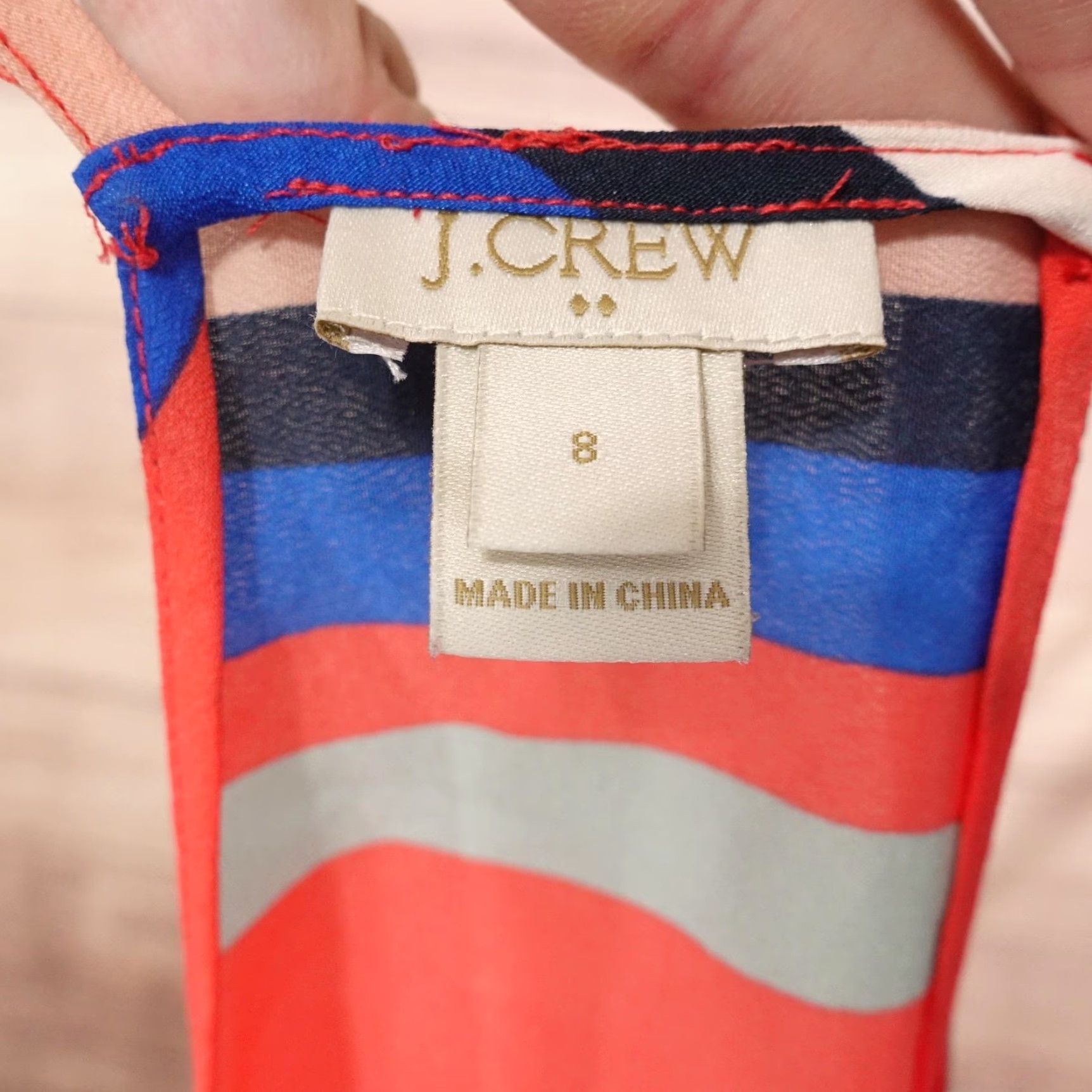 J.Crew J Crew Tank 8 Multicolor Striped Sleeveless Summer Casual Top Womens Size M / US 6-8 / IT 42-44 - 6 Thumbnail