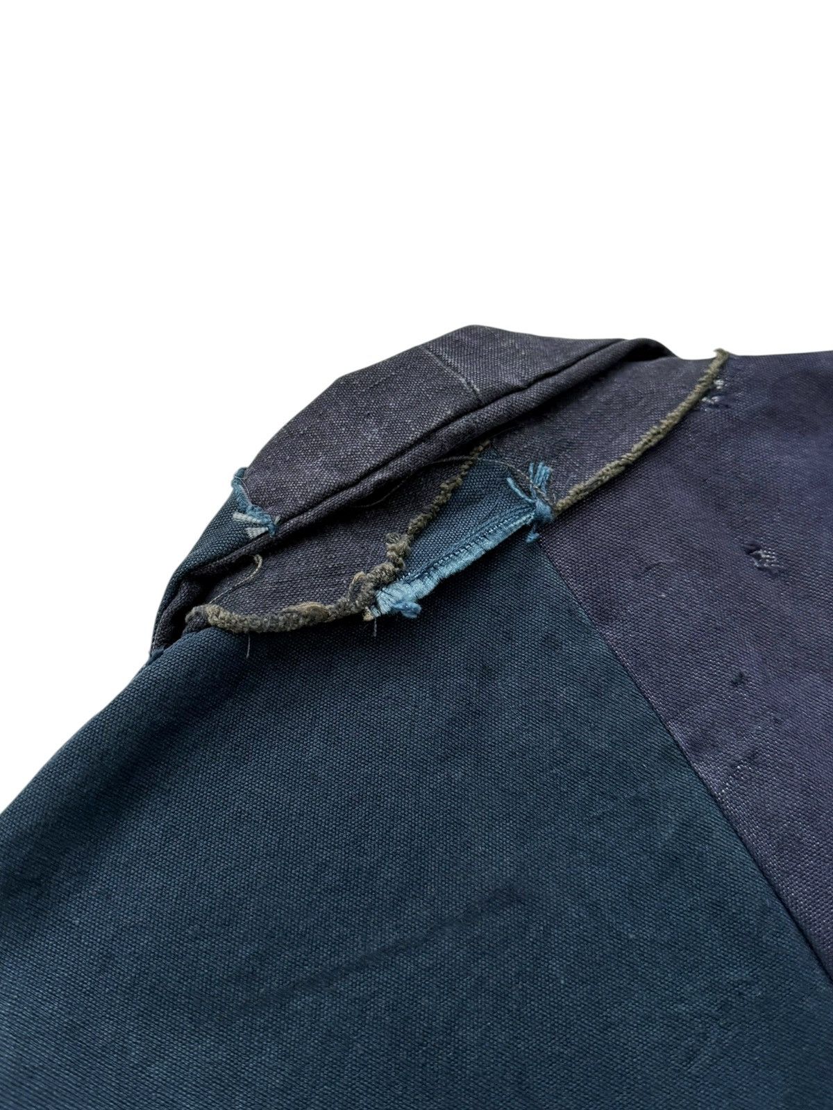 Greg Lauren 2014 OG THE BLUE Patchwork Mailbag Blazer Size US S / EU 44-46 / 1 - 18 Thumbnail