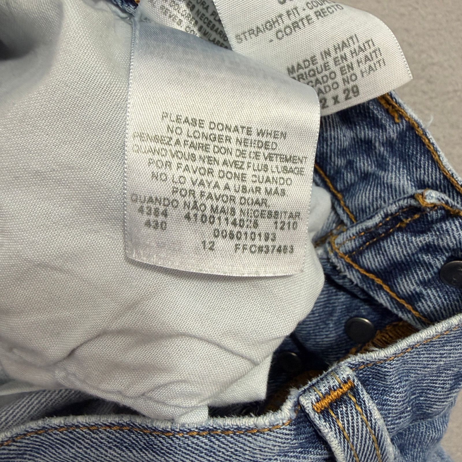 Levi's Vintage Levis 501xx Jeans Men's 32x29 Blue Straight Fit Size US 32 / EU 48 - 6 Thumbnail