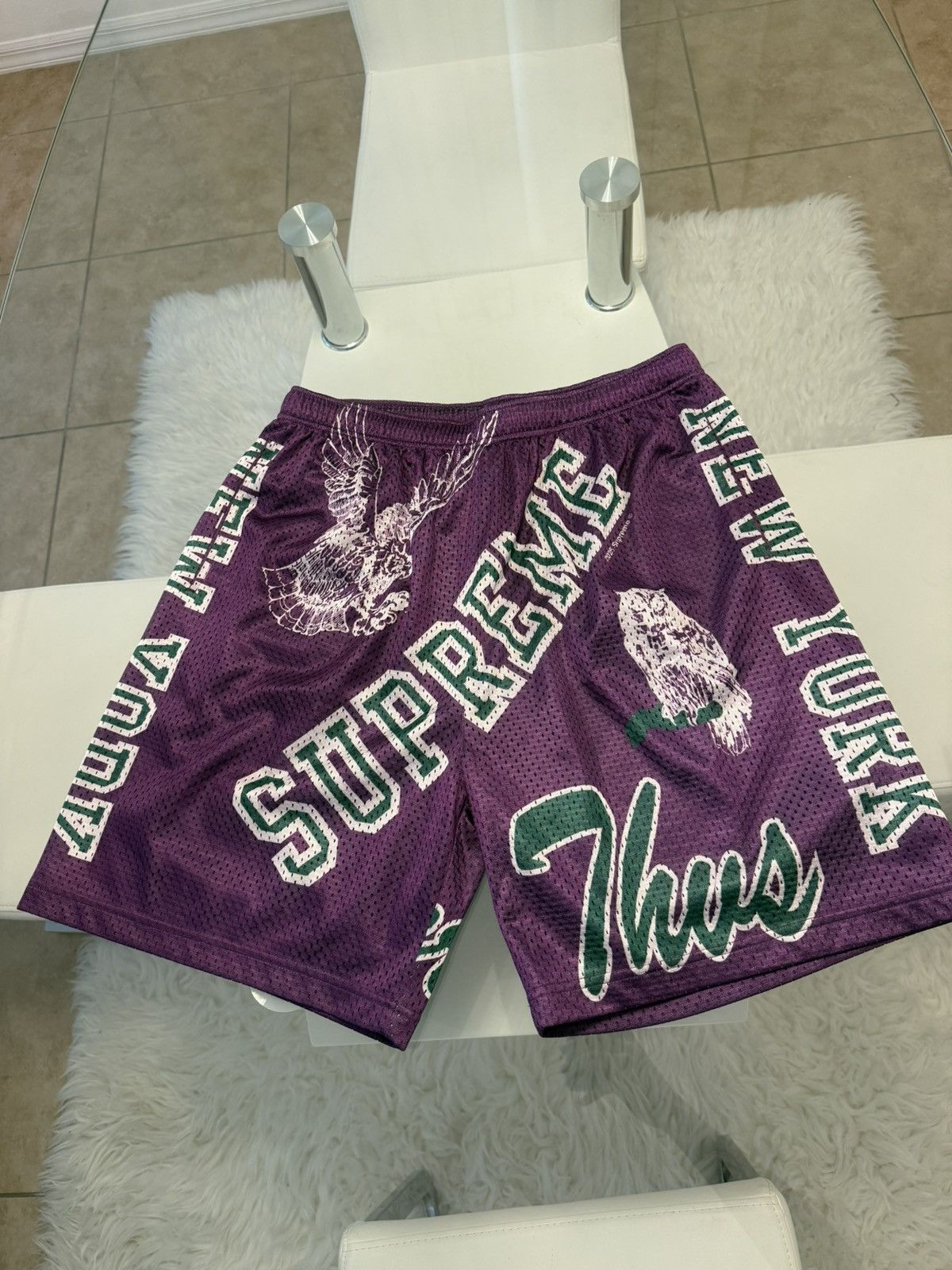 Mサイズ supreme varsity mesh short rust Supreme Varsity Mesh