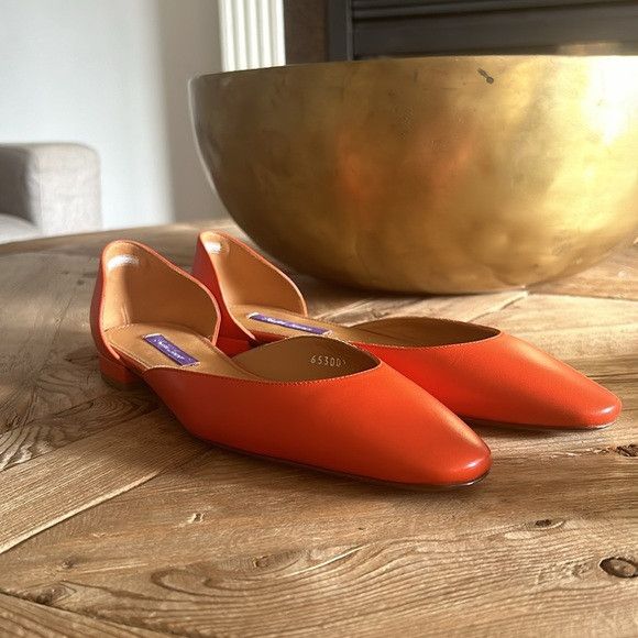 Ralph Lauren Purple Label RALPH LAUREN purple label orange leather ballerina flats 39 Size US 9 / IT 39 - 10 Thumbnail