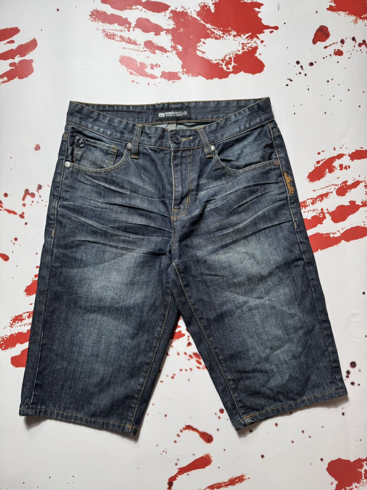 Ecko Unltd. vintage 90s ecko unlimited shorts big logo jnco Size US 30 / EU 46 - 4 Thumbnail