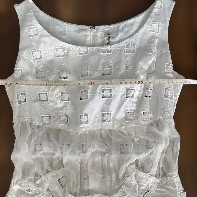 Comme des Garcons Comme Des Garcons White Patchwork Design Dress Size XS / US 0-2 / IT 36-38 - 8 Thumbnail