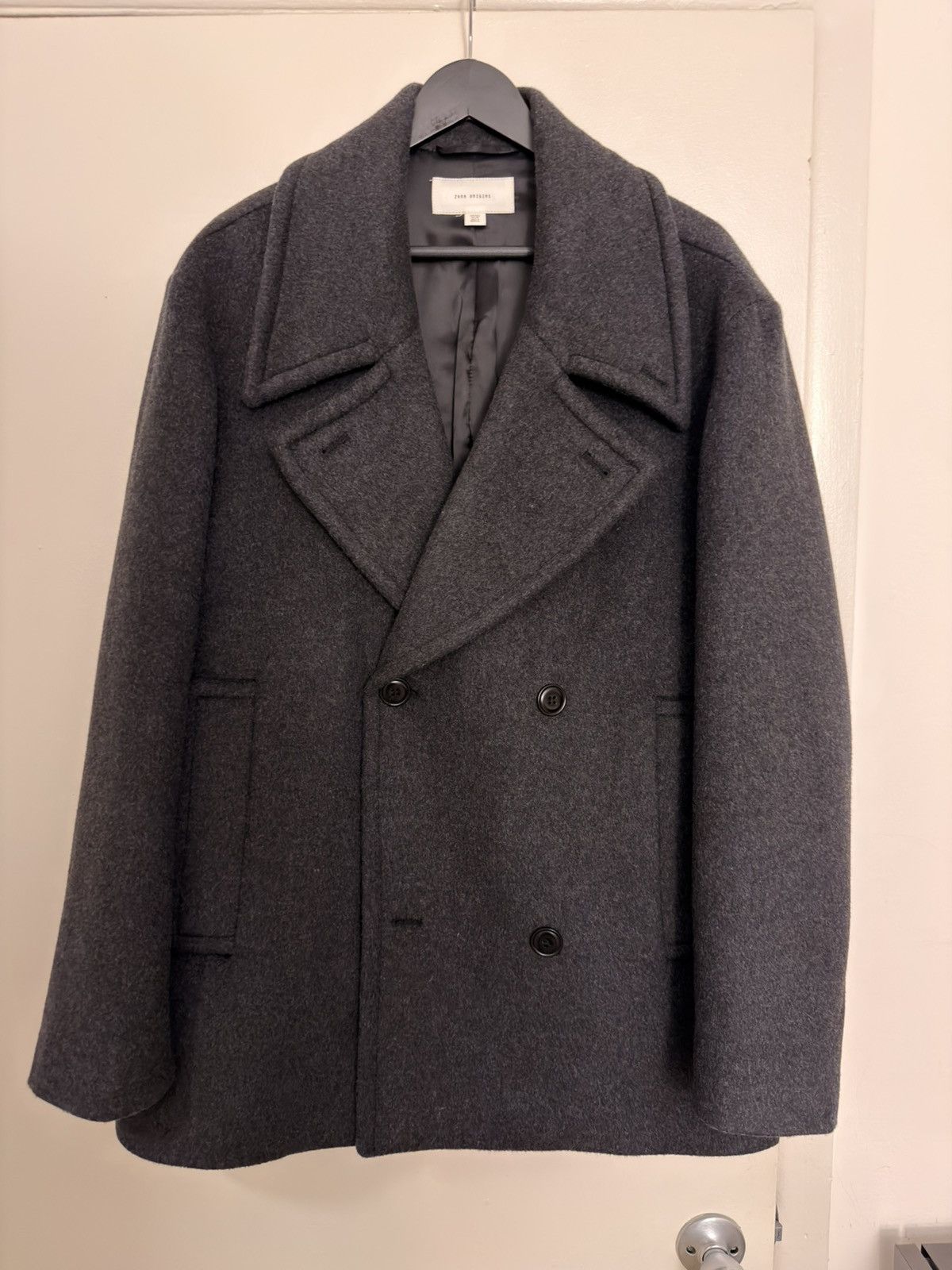 Zara Italian Cashmere Wool Coat Size US L / EU 52-54 / 3 - 2 Thumbnail