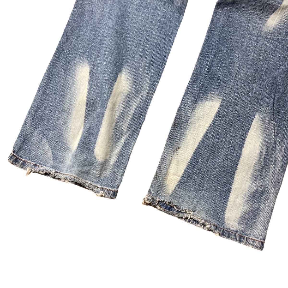 Designer × Japanese Brand × PPFM KIKLY Distressed Patchwork Good Washed Jeans Japanese Brand💥 Size US 31 - 5 Thumbnail