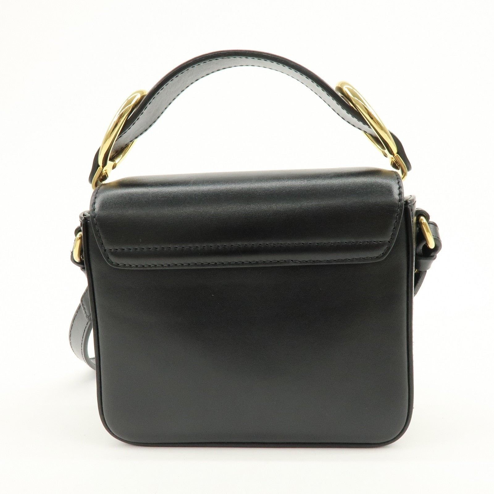 Chloe Chloe C Mini Leather Shoulder Bag Black Size ONE SIZE - 2 Thumbnail