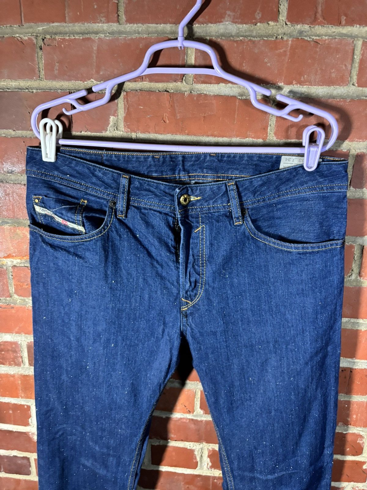 Diesel Diesel Waykee 0829H Regular Straight Jeans Measures 36x34.5 Size US 36 / EU 52 - 4 Thumbnail