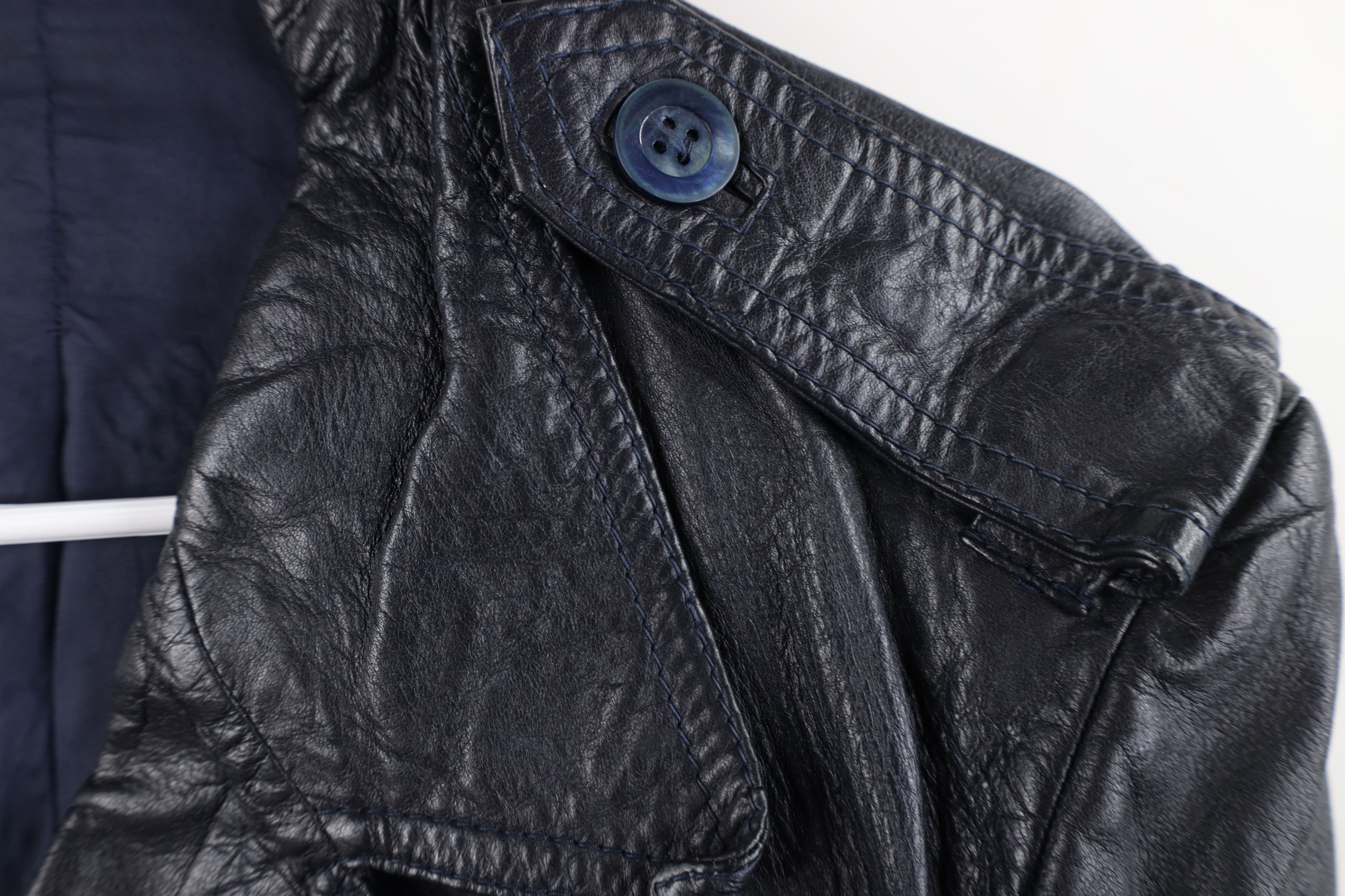 Vintage Vintage 70s Streetwear Bush Leather Shirt Jacket Shacket Size US XL / EU 56 / 4 - 8 Thumbnail