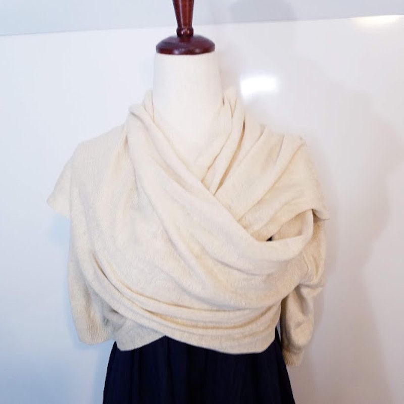 Whistles Linen open tie front cardigan sweater size 1 XS cream Size XS / US 0-2 / IT 36-38 - 7 Thumbnail