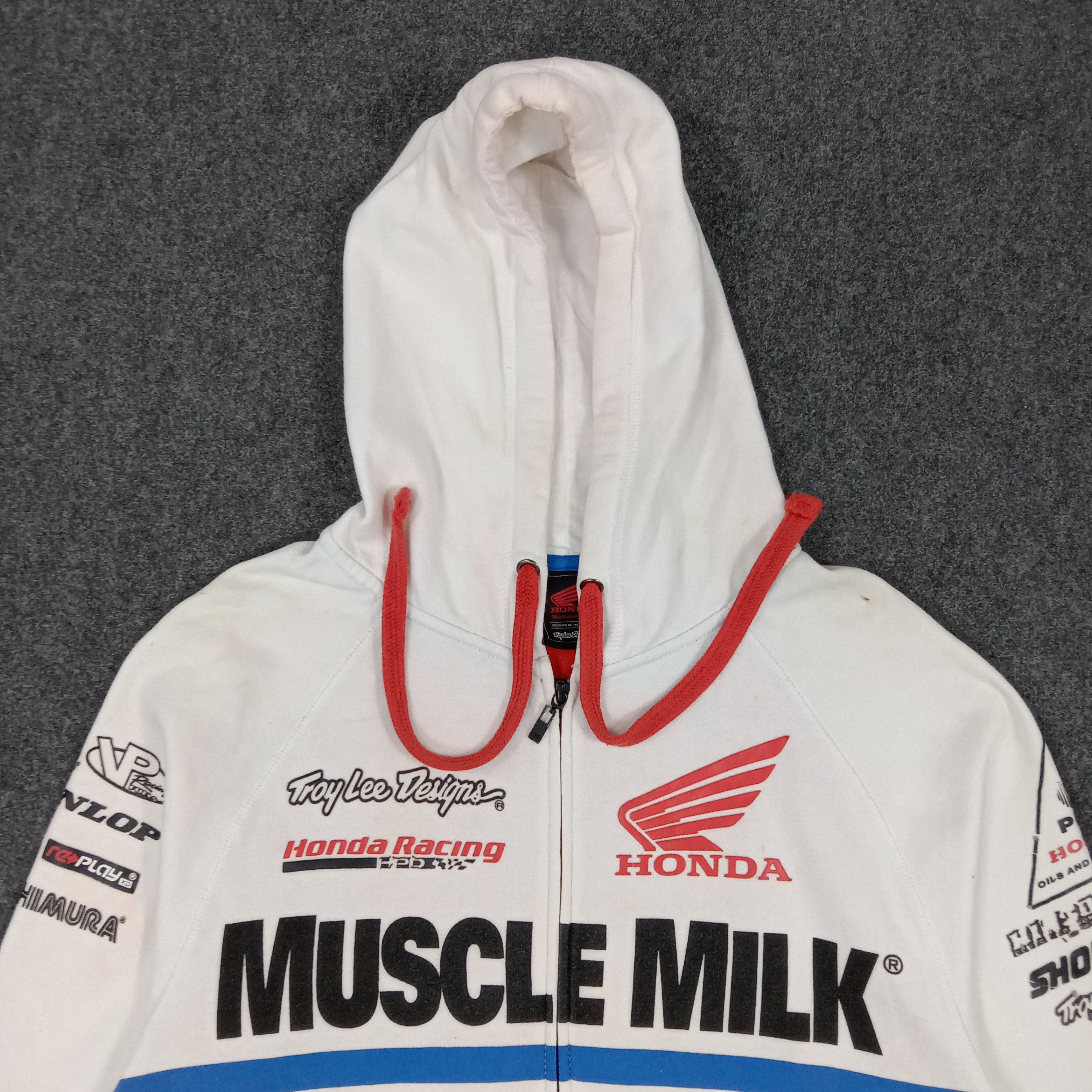 Honda × Vintage Honda Muscle Milk Racing Team Hoodies Jacket Size US M / EU 48-50 / 2 - 4 Thumbnail