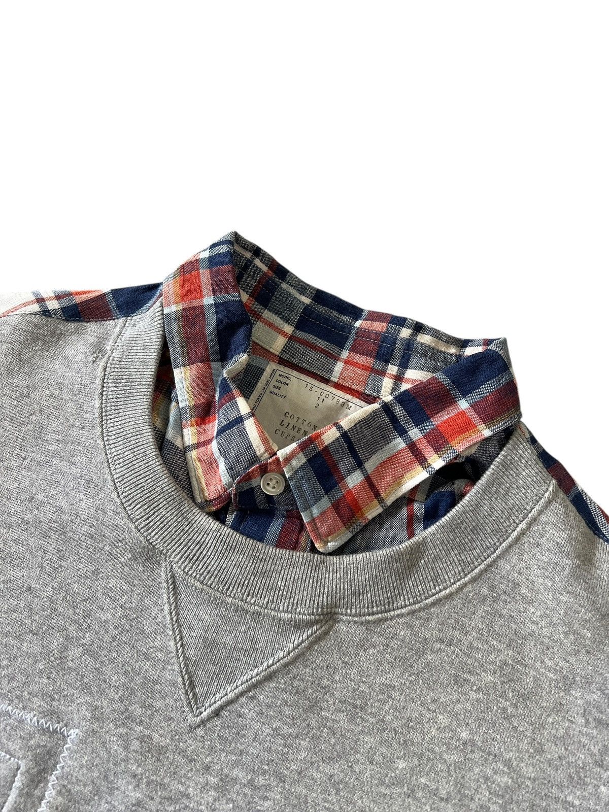 Sacai Sacai SS2015 Collared Sweatshirt Size US M / EU 48-50 / 2 - 3 Thumbnail