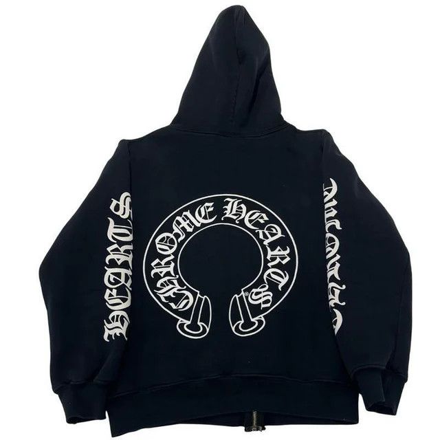 Chrome Hearts Chrome Hearts Horseshoe Thermal Zip-Up Hoodie Size US S / EU 44-46 / 1 - 2 Thumbnail