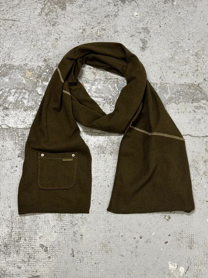 Dolce & Gabbana AW2003 Dolce & Gabbana Green Double Pocket Wool Scarf Size ONE SIZE - 1 Thumbnail