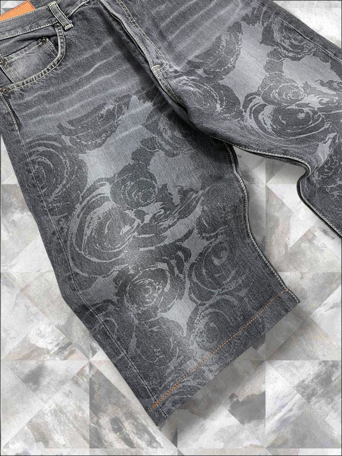 Hysteric Glamour Vintage Japan Designer BYEMRT.Paris Art Flower Short Denim Size US 28 / EU 44 - 4 Thumbnail
