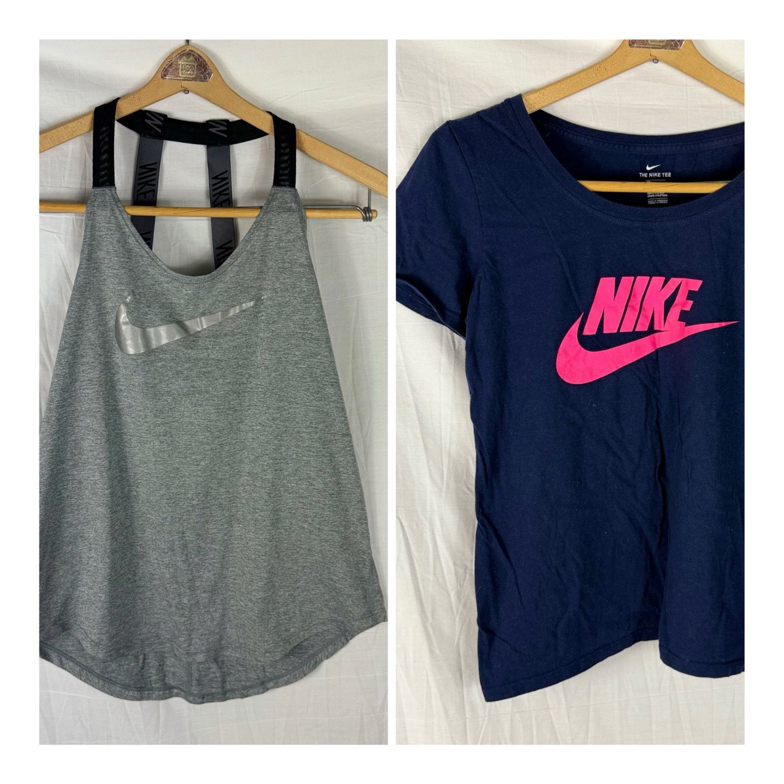 Nike Nike Tops Lot of 2 Women's Small Gray Tank Blue Short Sleeve Size S / US 4 / IT 40 - 1 Thumbnail