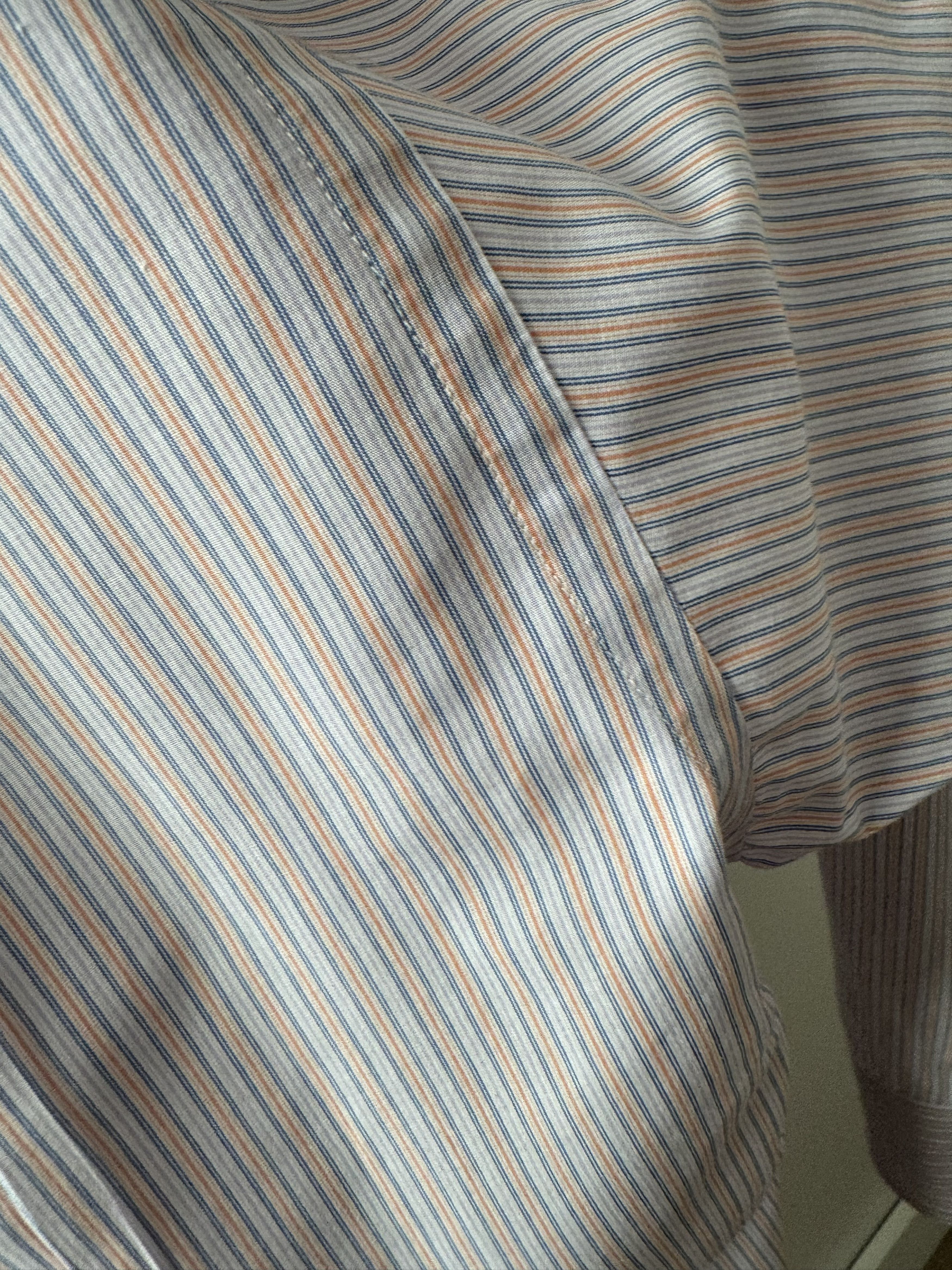 Canali Canali Striped Button Down Blue White Stripped Mens L 16.5 Size US L / EU 52-54 / 3 - 10 Thumbnail