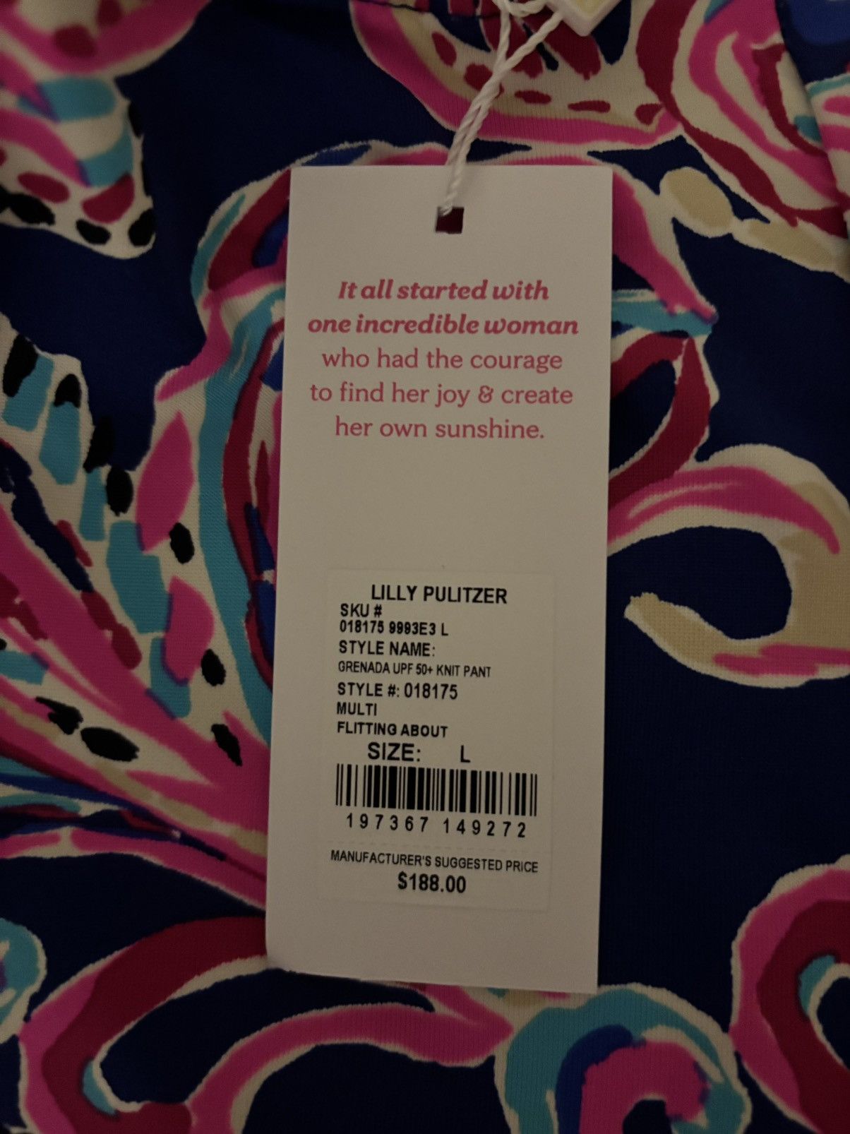 Lilly Pulitzer Lilly Pulitzer palazzo pants (size Large) Size 32" / US 10 / IT 46 - 3 Thumbnail