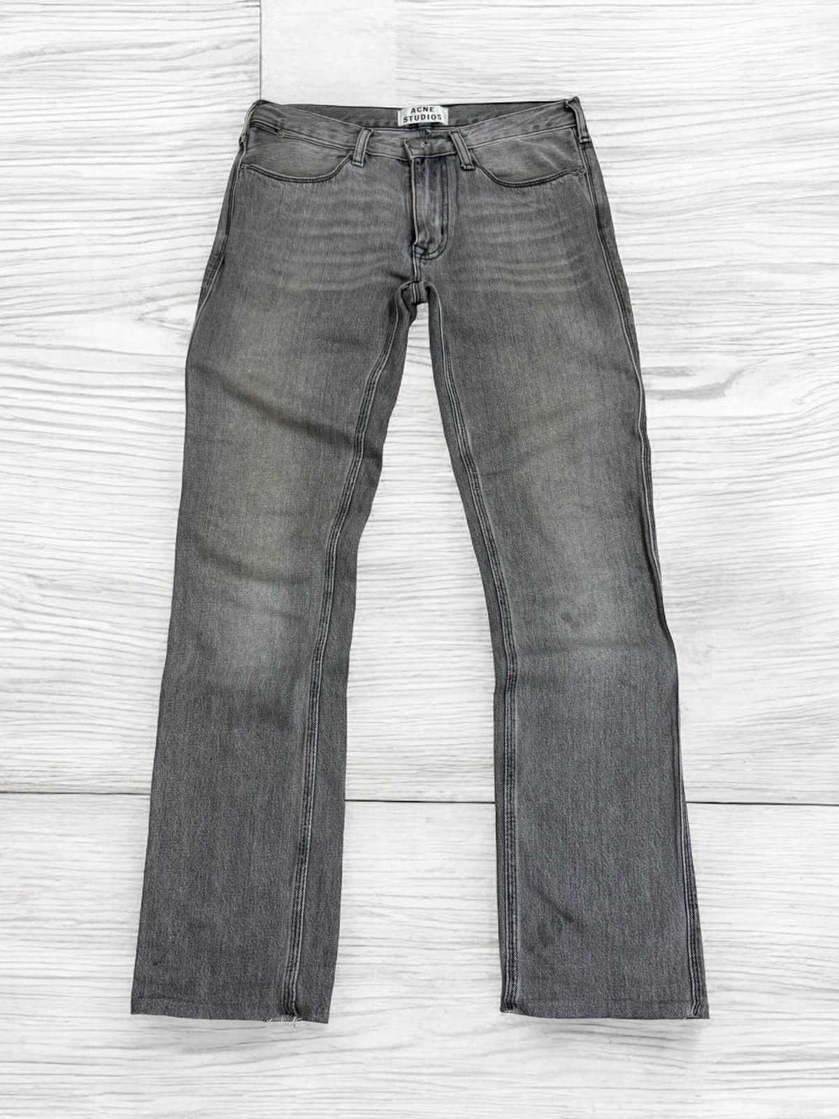 Acne Studios Distressed ACNE STUDIOS Max Vintage Grey Turkey Size US 29 - 1 Thumbnail