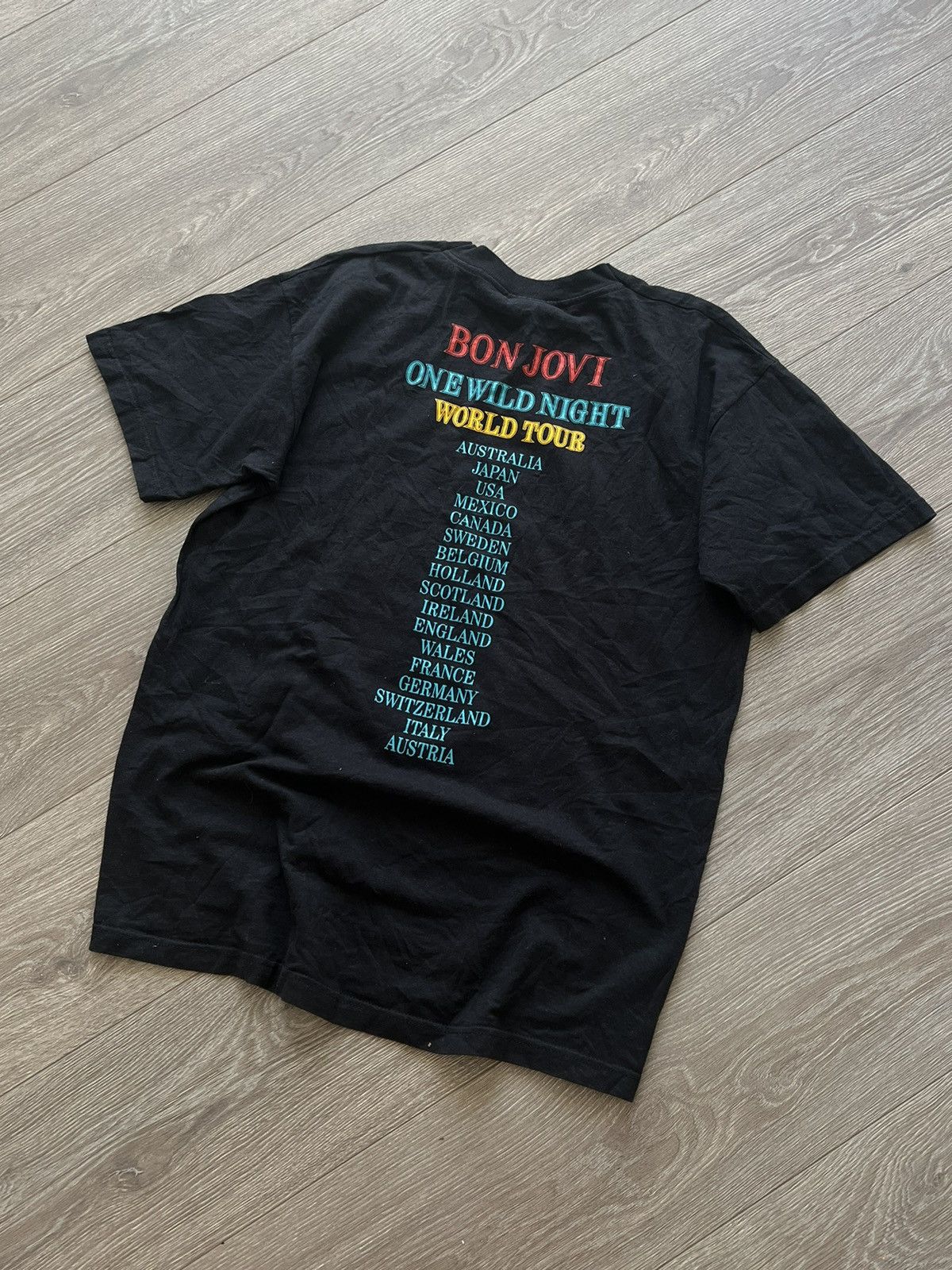 Band Tees × Bon Jovi × Vintage Vintage 💥 Bon Jovi Band T-Shirt Tee Size US L / EU 52-54 / 3 - 8 Thumbnail