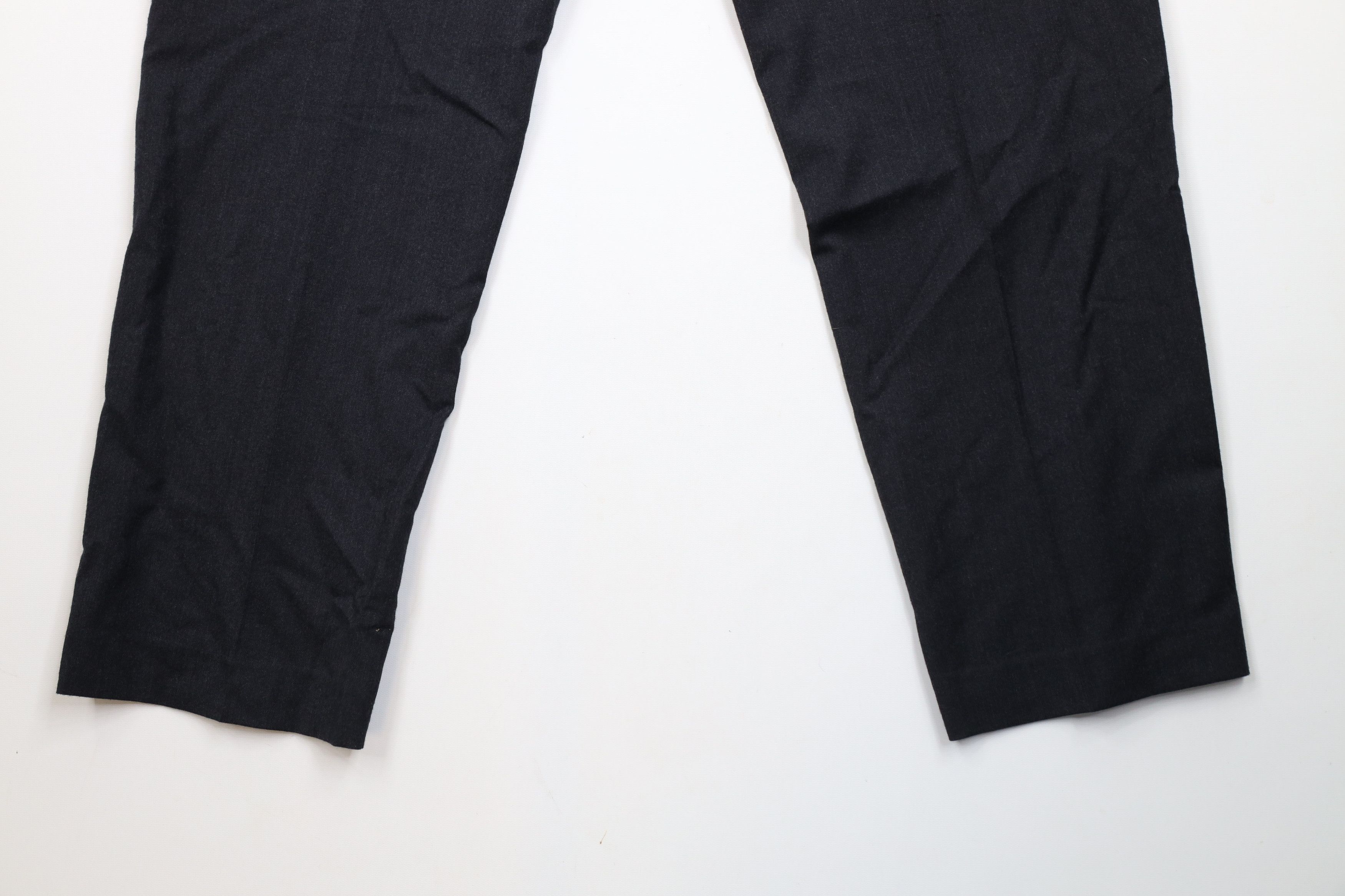 Ralph Lauren × Vintage Vintage Ralph Lauren Wool Wide Leg Chino Pants Charcoal Gray Size US 38 / EU 54 - 10 Thumbnail