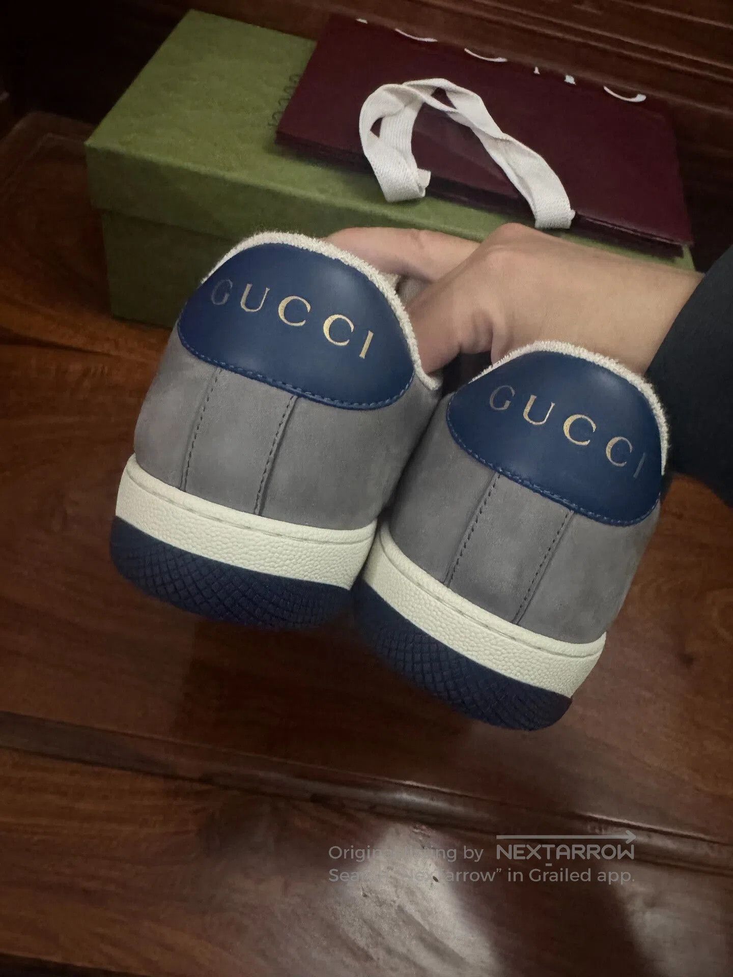 Gucci gucci gray and blue dirty shoes. Size US 9 / EU 42 - 7 Thumbnail