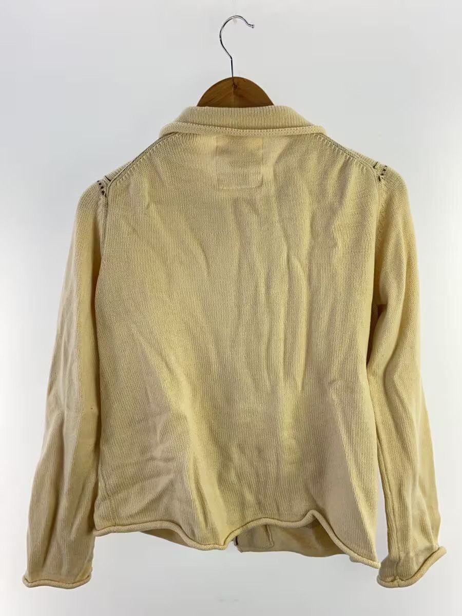 Y's × Yohji Yamamoto Contrast Stitch Raw Seam Wool Knit Cardigan Size L / US 10 / IT 46 - 2 Thumbnail