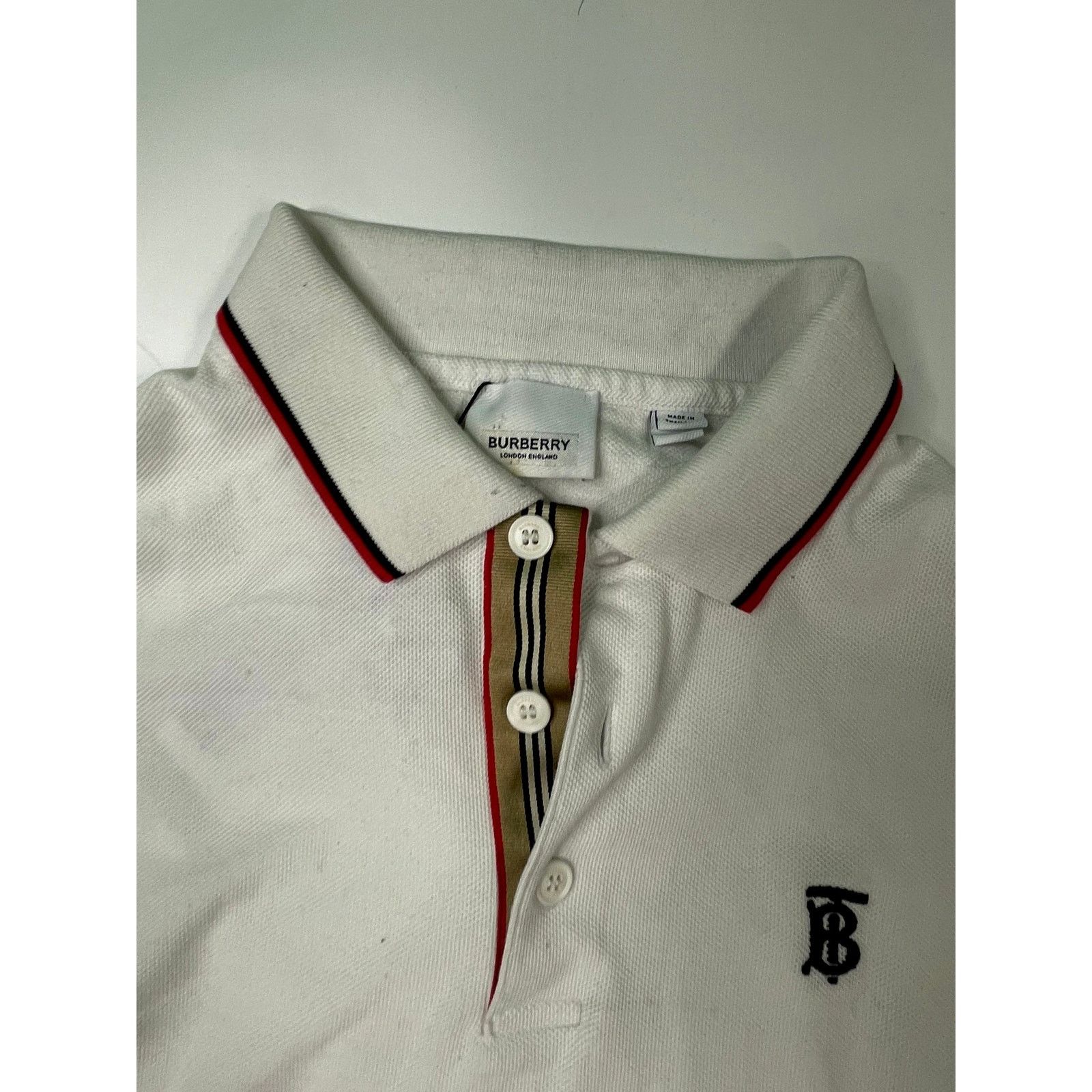 Burberry Burberry White & Black Polo Size US M / EU 48-50 / 2 - 3 Thumbnail