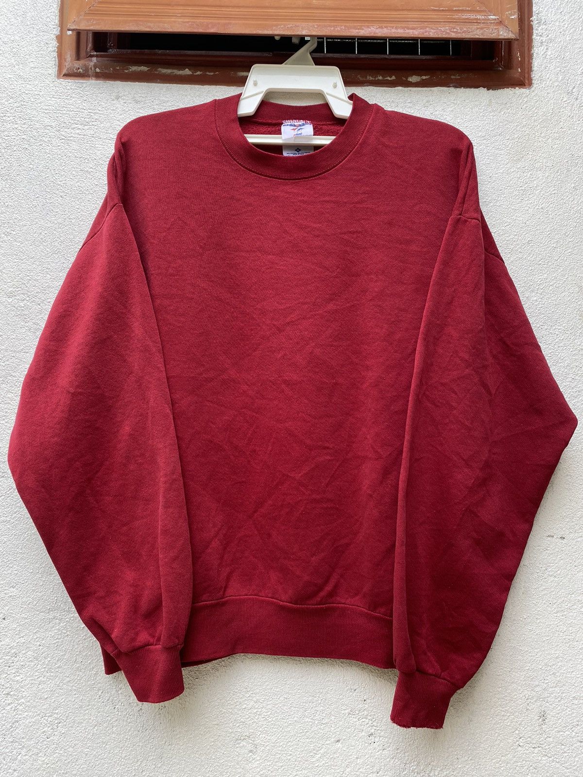 Vintage Vintage 90s sweatshirt plain Size US XL / EU 56 / 4 - 1 Thumbnail