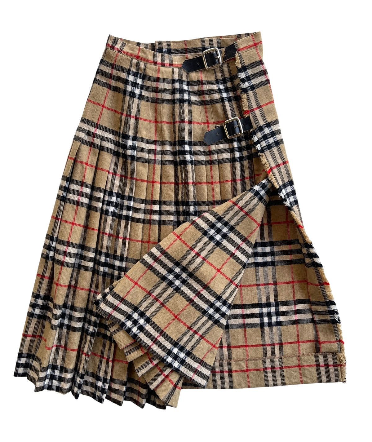 Burberry Vintage Burberrys England Nova Checked Midi Skirt Size 25" / US 0 / IT 36 - 5 Thumbnail