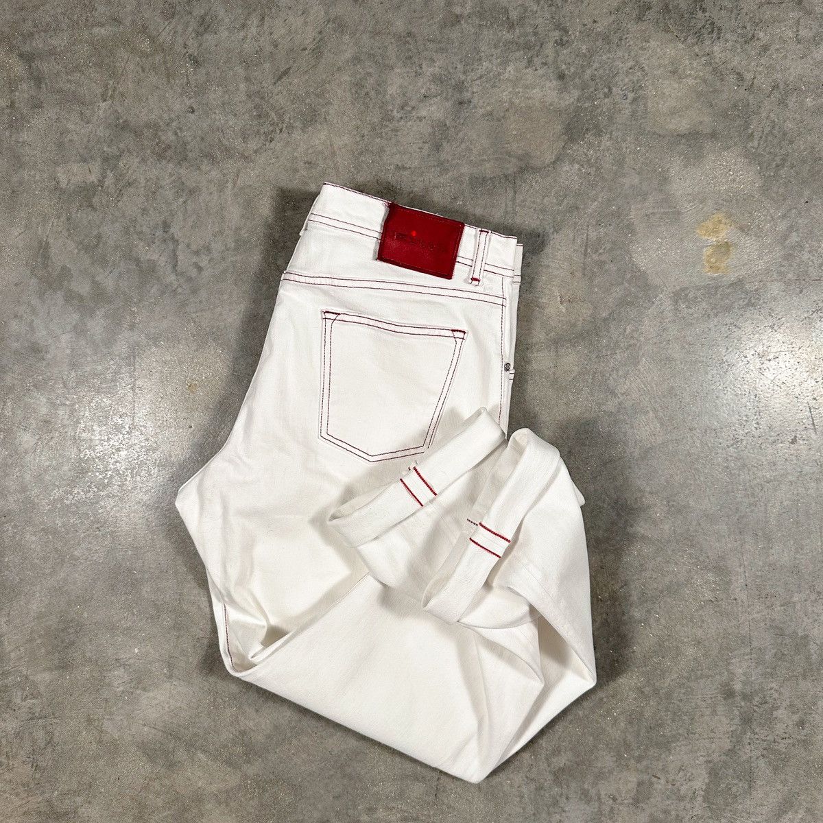 Kiton KITON Limited Edition Selvedge Denim Jeans In White Size US 40 / EU 56 - 13 Thumbnail