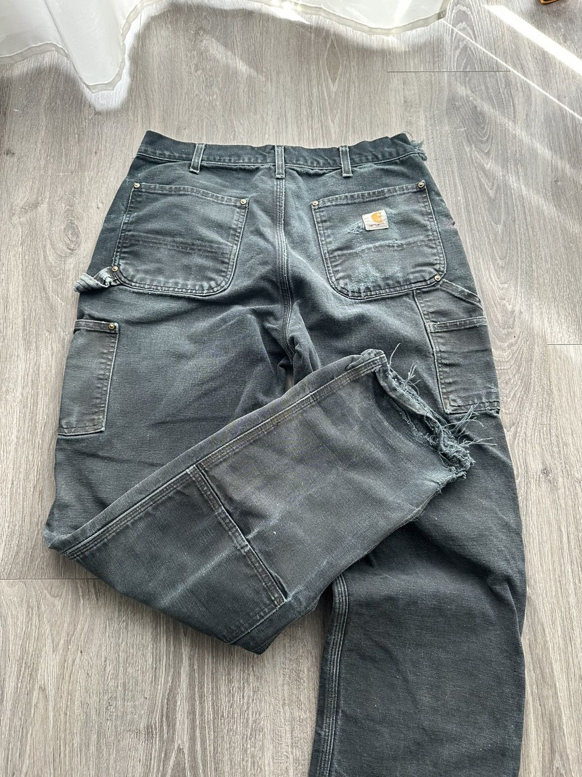 Carhartt carhartt double knee pants workwear sun faded Size US 32 / EU 48 - 3 Thumbnail