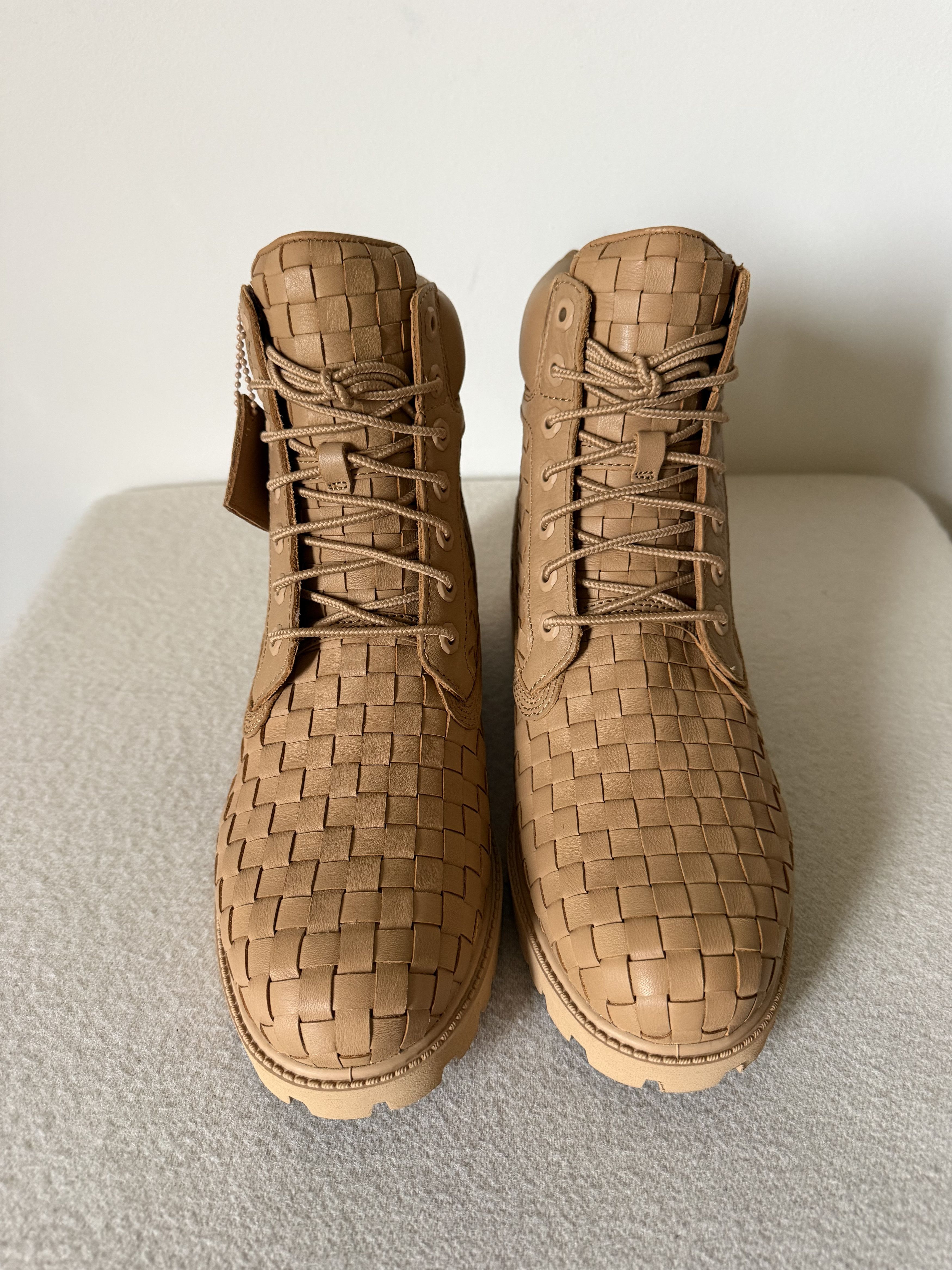 Timberland Timberland 6 Inch Premium Boots in Beige Woven Leather Size US 10.5 / EU 43-44 - 4 Thumbnail